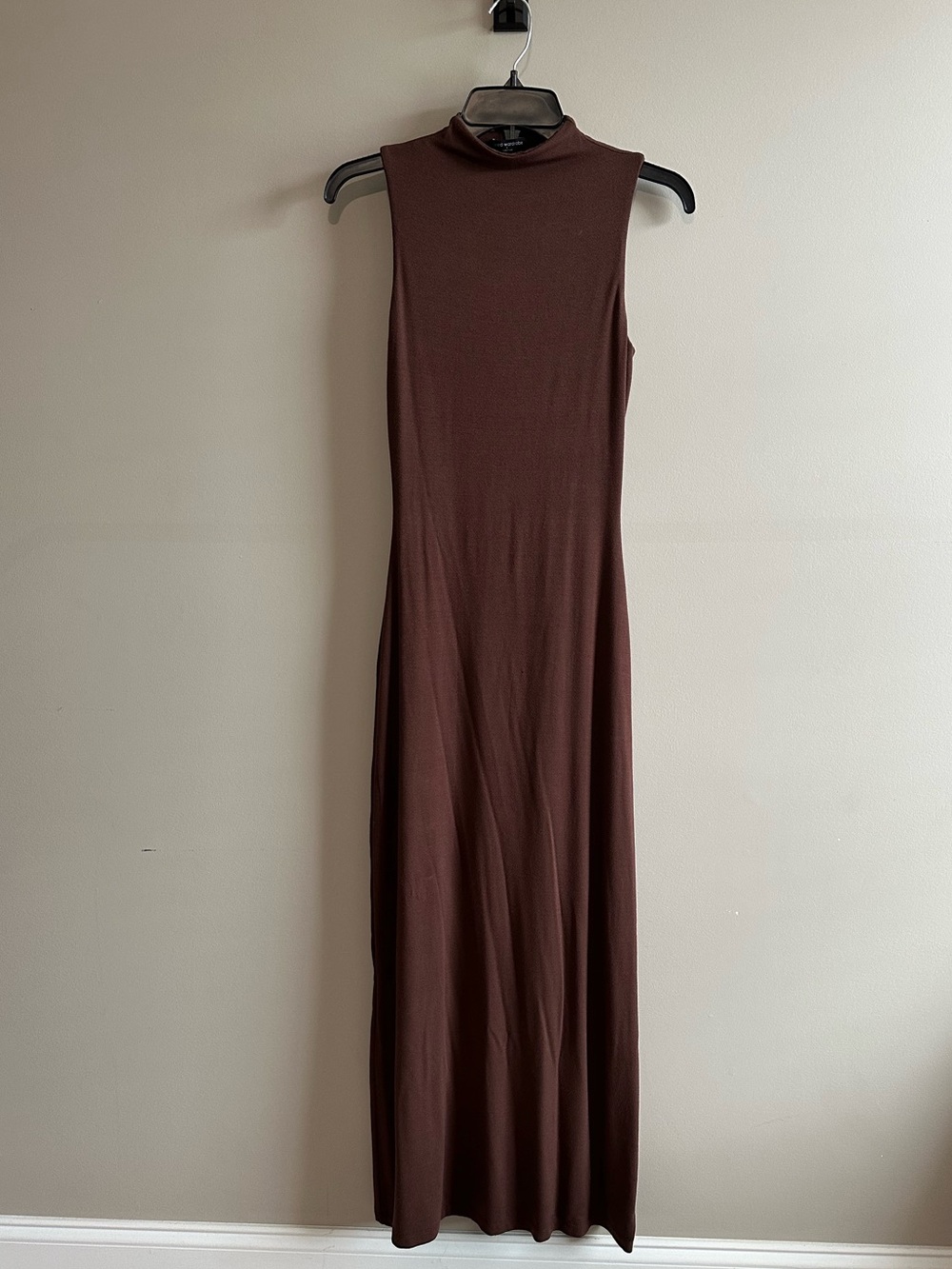 Naked Wardrobe Sleeveless Mock Neck Bodycon Maxi Dress Size S - Picture 2 of 6
